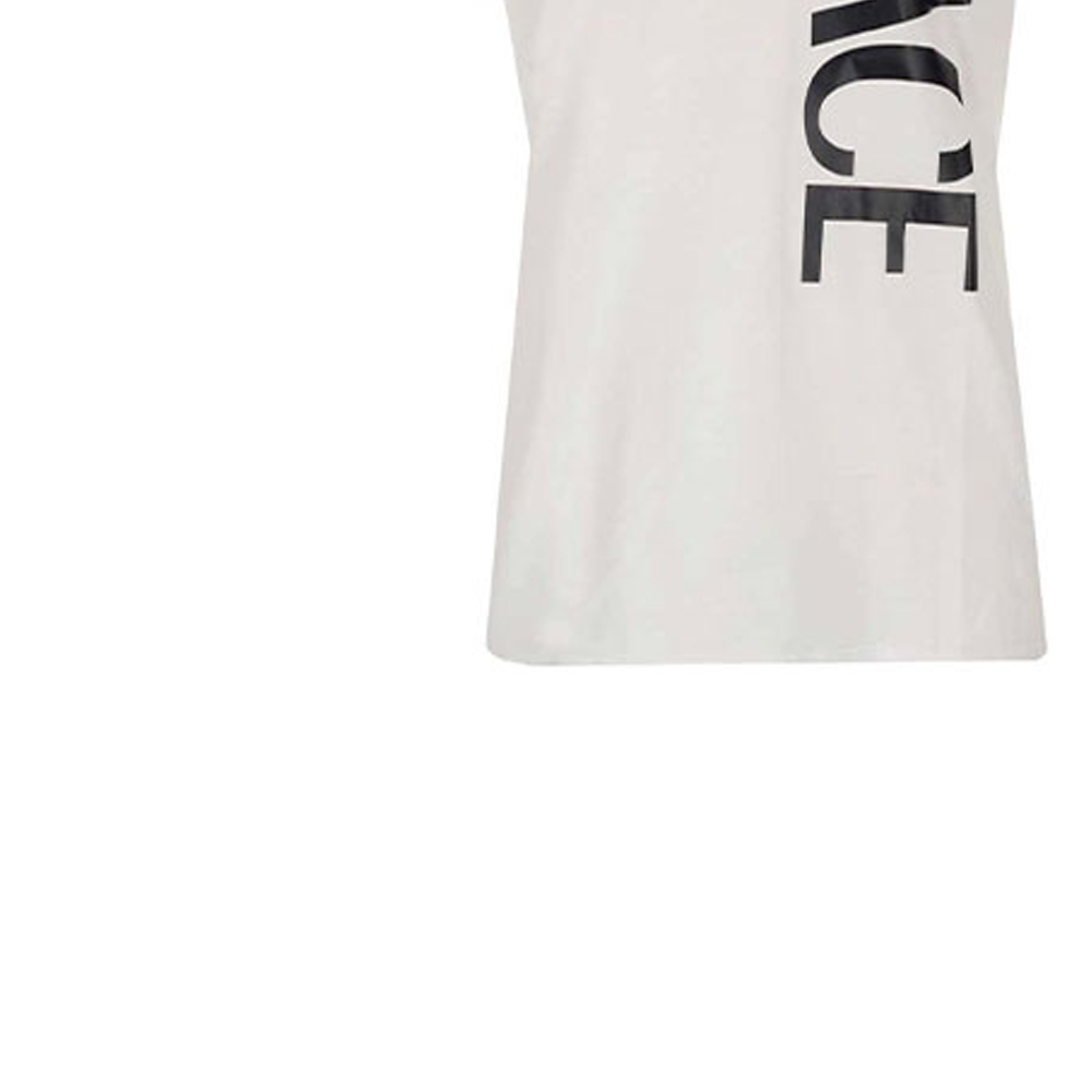 Sizing VERSACE White Cotton Logo Print Short Sleeve T-Shirt 1001288-1A00922-1W000