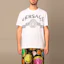 Purchase ヴェルサーチ 白 ロゴ グラフィック クルーネック 半袖 Tシャツ. A86893-A228806-A1001
