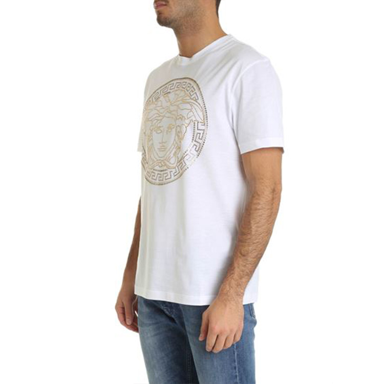 Details for 范思哲 白色美杜莎铆钉短袖T恤 A77987-A201952-A001