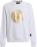 Versace White Printed Long-Sleeve Crewneck Sweatshirt Mens B7GUA7FS-30219-003 Versace White Printed Long-Sleeve Crewneck Sweatshirt Mens B7GUA7FS-30219-003