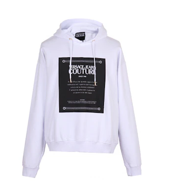 Versace White Sweatshirt with Patch Detailing B7GUA7F2-30216-003