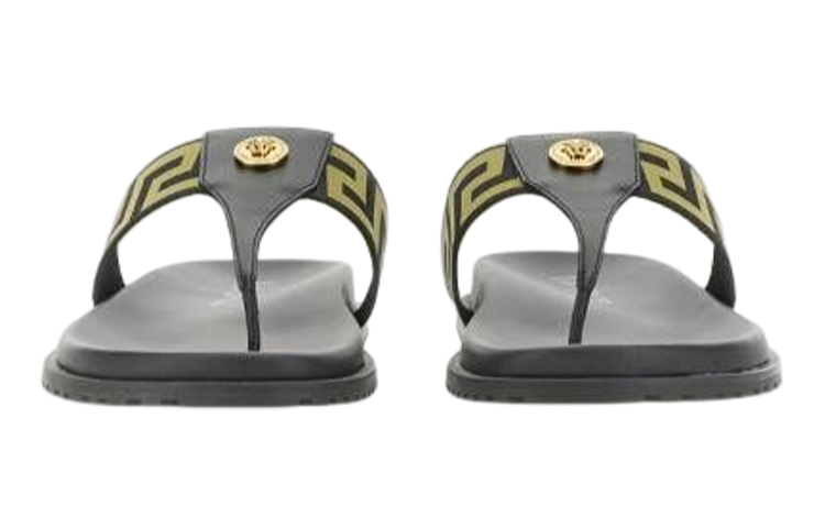 Order Versace Sandal Jepit Anyaman Fashion 'Hitam' 1008317-1A05957_2B15V