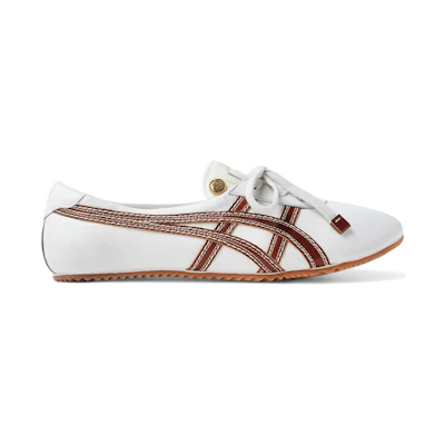 Versace Onitsuka Tiger Tai-Chi Sakura Nappa Brown White