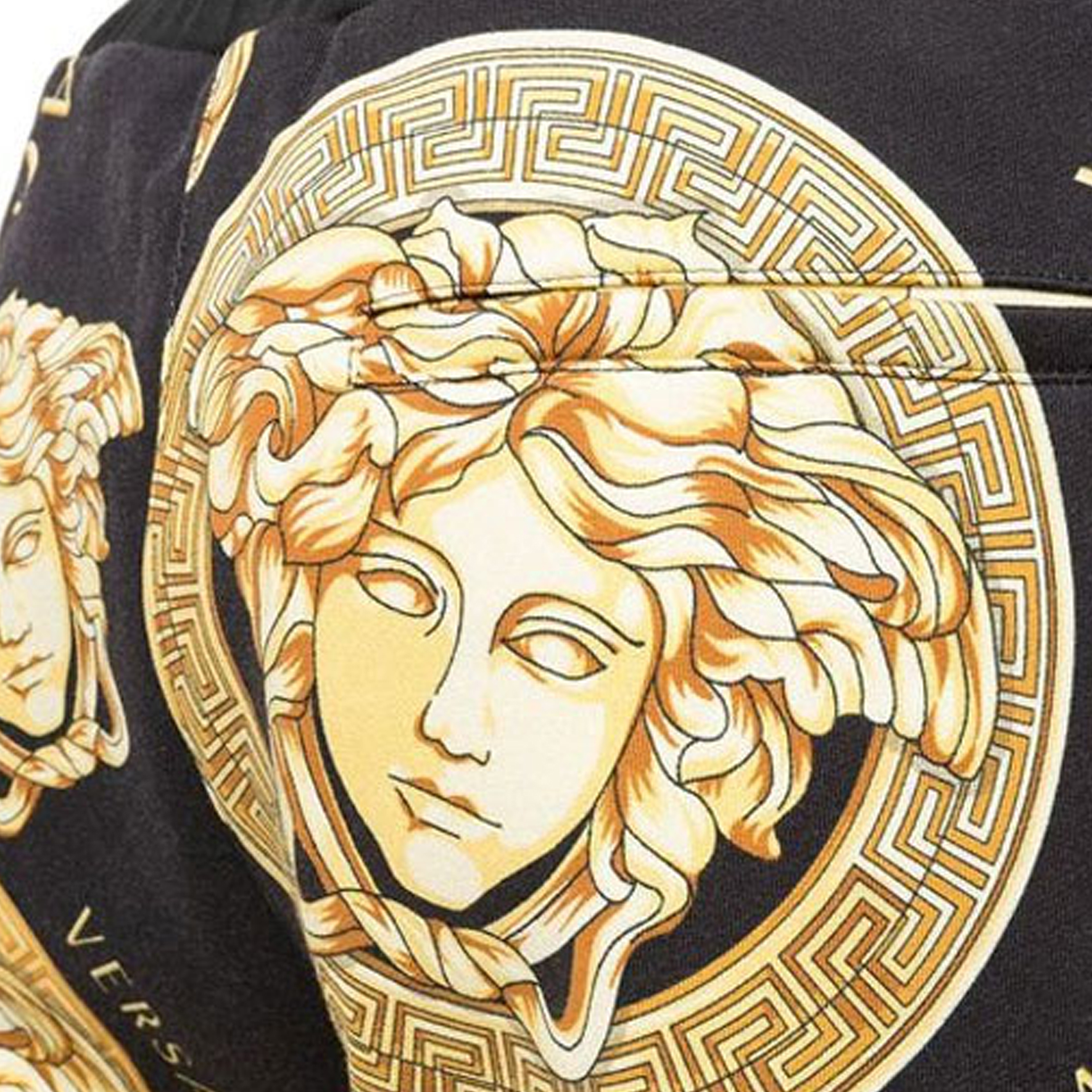 Details for 范思哲黄色徽标印花松紧腰运动裤 A88739-1F00721-5B000