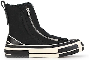 Order xVESSEL x Yohji Yamamoto Kasut Kanvas Hitam Tinggi Deconstructed YX-E11-090