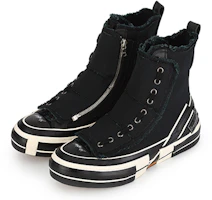 Lookbook xVESSEL x Yohji Yamamoto Kasut Kanvas Hitam Tinggi Deconstructed YX-E11-090