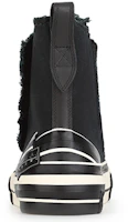 Shop xVESSEL x Yohji Yamamoto Kasut Kanvas Hitam Tinggi Deconstructed YX-E11-090