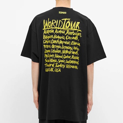 ヴェトモン ブラック ロゴ ショートスリーブ Tシャツ UAH21TR618-BLACK Purchase ヴェトモン ブラック ロゴ ショートスリーブ Tシャツ UAH21TR618-BLACK