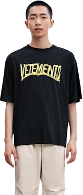 ヴェトモン ブラック ロゴ ショートスリーブ Tシャツ UAH21TR618-BLACK Cheap ヴェトモン ブラック ロゴ ショートスリーブ Tシャツ UAH21TR618-BLACK