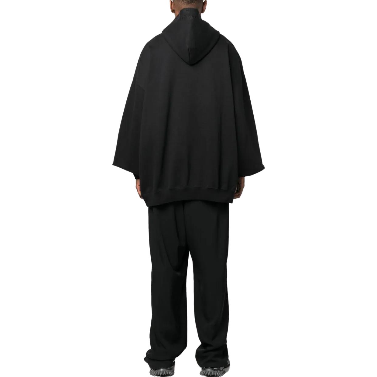 Details for ヴェトモン ブラック 無地 プルオーバーパーカー UE54HD100BBLACK