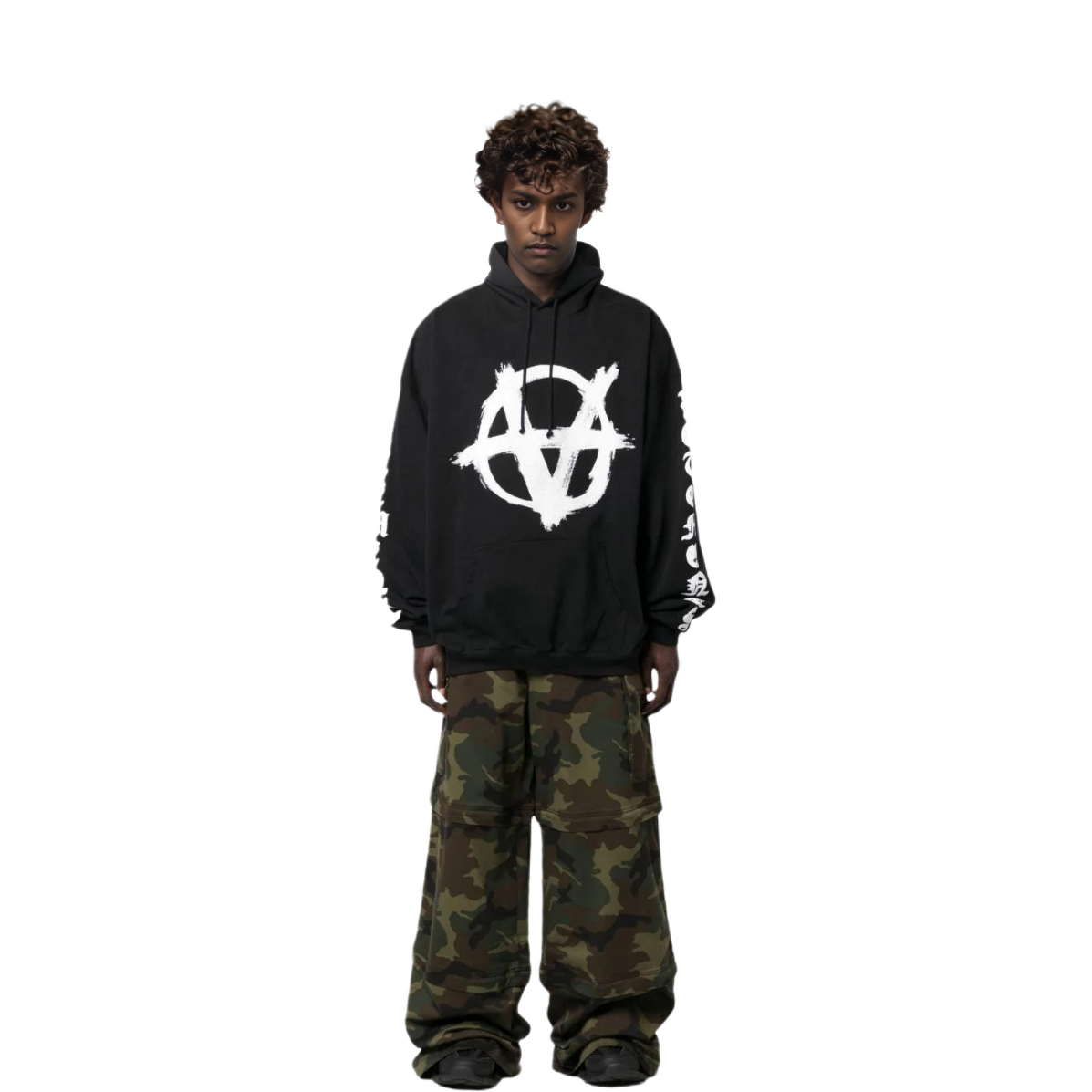 Lookbook 베트멍 컬러블록 그래픽 프린트 후드티 블랙. UE54HD260XWASHBLAWH