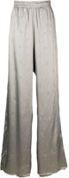 Vetements Glossy Gradient Letter Print Wide-Leg Relaxed Lounge Pants. ME63SP120S-GREY Vetements Glossy Gradient Letter Print Wide-Leg Relaxed Lounge Pants. ME63SP120S-GREY