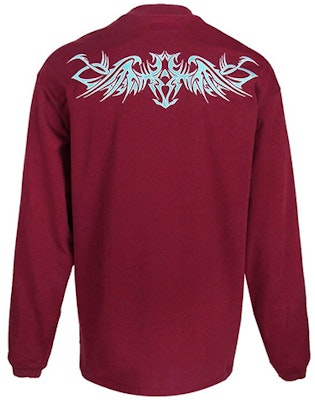 Vetements Baju Lengan Panjang Kapas Sulaman Merah Gelap UAH21TR627-BORDEAUX Lookbook Vetements Baju Lengan Panjang Kapas Sulaman Merah Gelap UAH21TR627-BORDEAUX