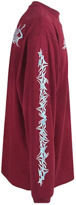 Vetements Baju Lengan Panjang Kapas Sulaman Merah Gelap UAH21TR627-BORDEAUX Shop Vetements Baju Lengan Panjang Kapas Sulaman Merah Gelap UAH21TR627-BORDEAUX