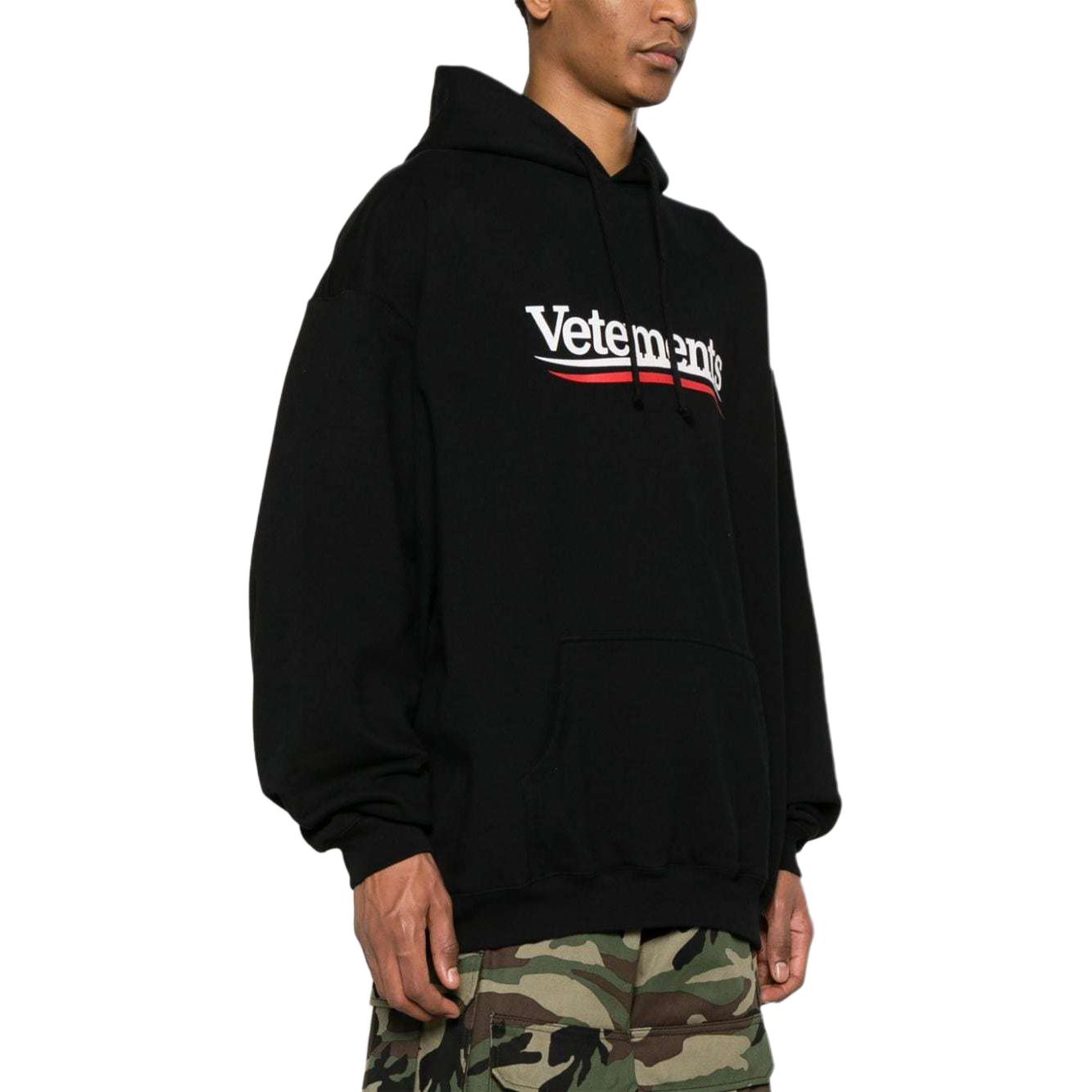Purchase ヴェトモン オーバーサイズ フーディー ロゴプリント ブラック. UE64HD440B