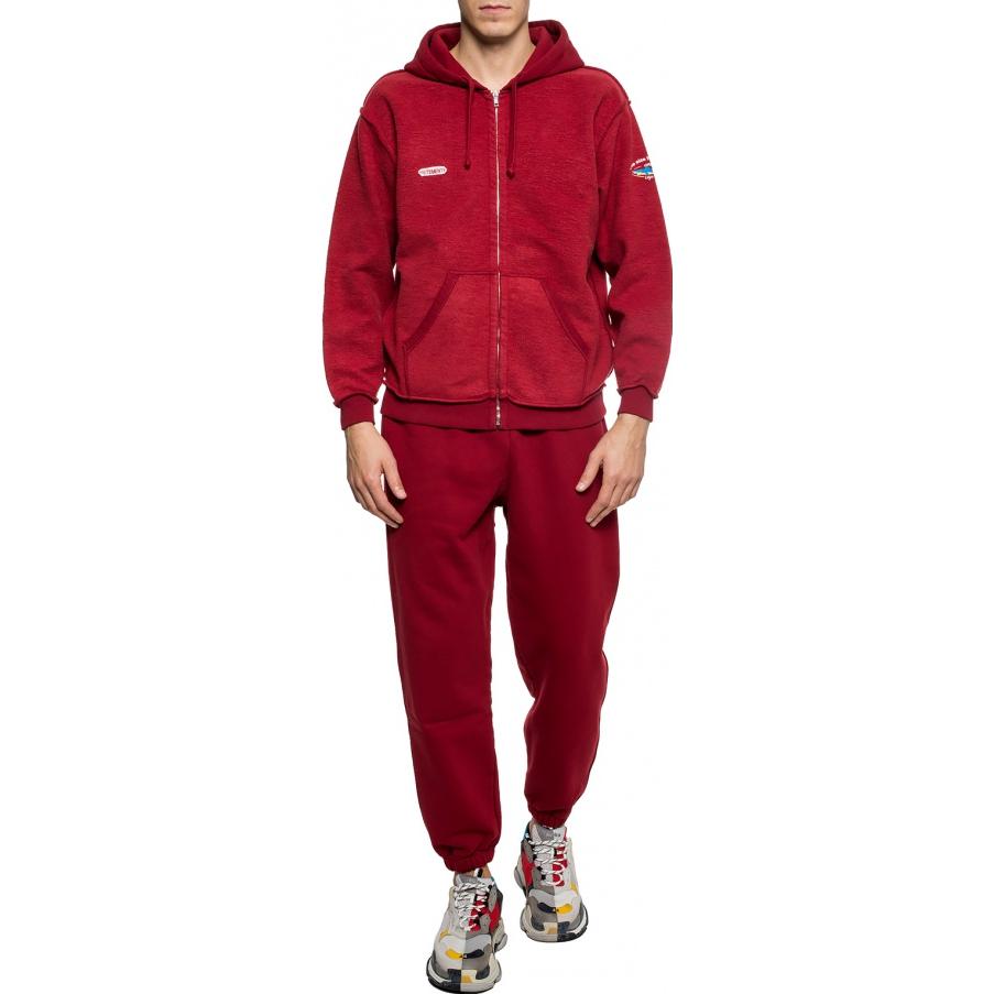 Lookbook ヴェトモン レッドロゴプリントジップフーディー. MAH19TR212-RED