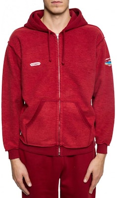 ヴェトモン レッドロゴプリントジップフーディー. MAH19TR212-RED Shop ヴェトモン レッドロゴプリントジップフーディー. MAH19TR212-RED