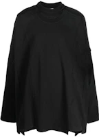 Vetements Asymmetric Solid Long Sleeve Sweatshirt Black Casual UE63LS115B-BLACK Vetements Asymmetric Solid Long Sleeve Sweatshirt Black Casual UE63LS115B-BLACK