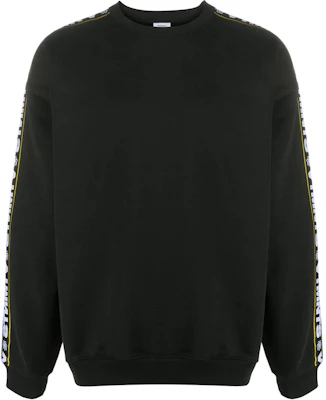 Vetements Black Loose-Fit Logo Crewneck Sweatshirt Unisex Long Sleeve UAH21TR6281606-BLACK Buy Vetements Black Loose-Fit Logo Crewneck Sweatshirt Unisex Long Sleeve UAH21TR6281606-BLACK