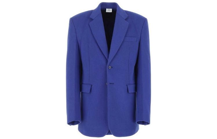Vetements Blue Single-Breasted Blazer Jacket for Men UA53JA550NROYALBLUE