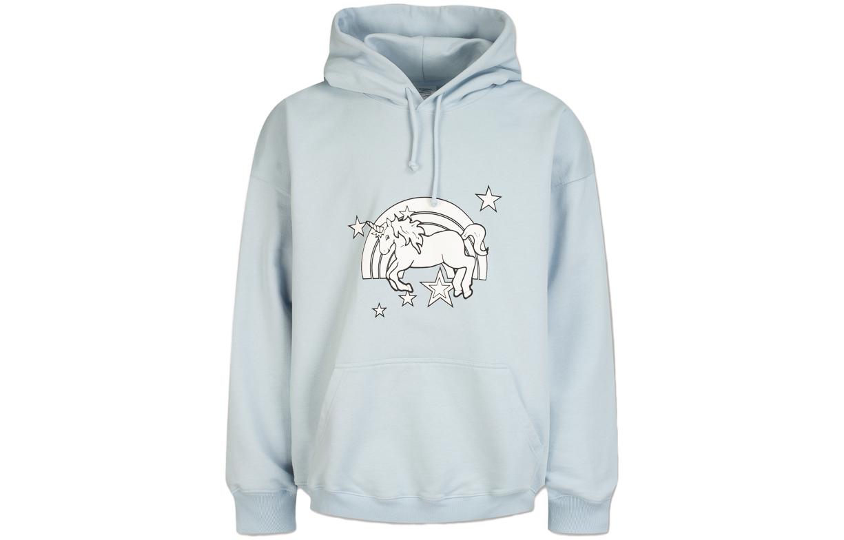 Vetements Cartoon Graphic Oversized Hoodie Blue Unisex UE51TR400X-BLUE