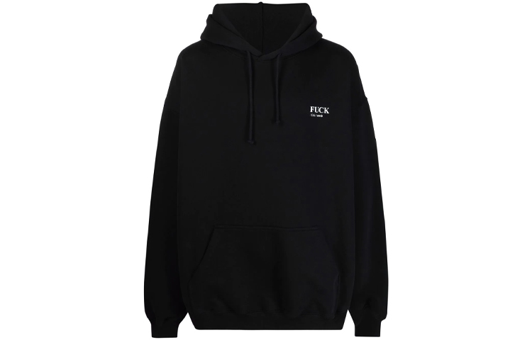 Vetements Definition Hoodie Unisex Black UA52TR660B-BLACK