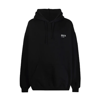 Vetements Definition Hoodie Unisex Black UA52TR660B-BLACK