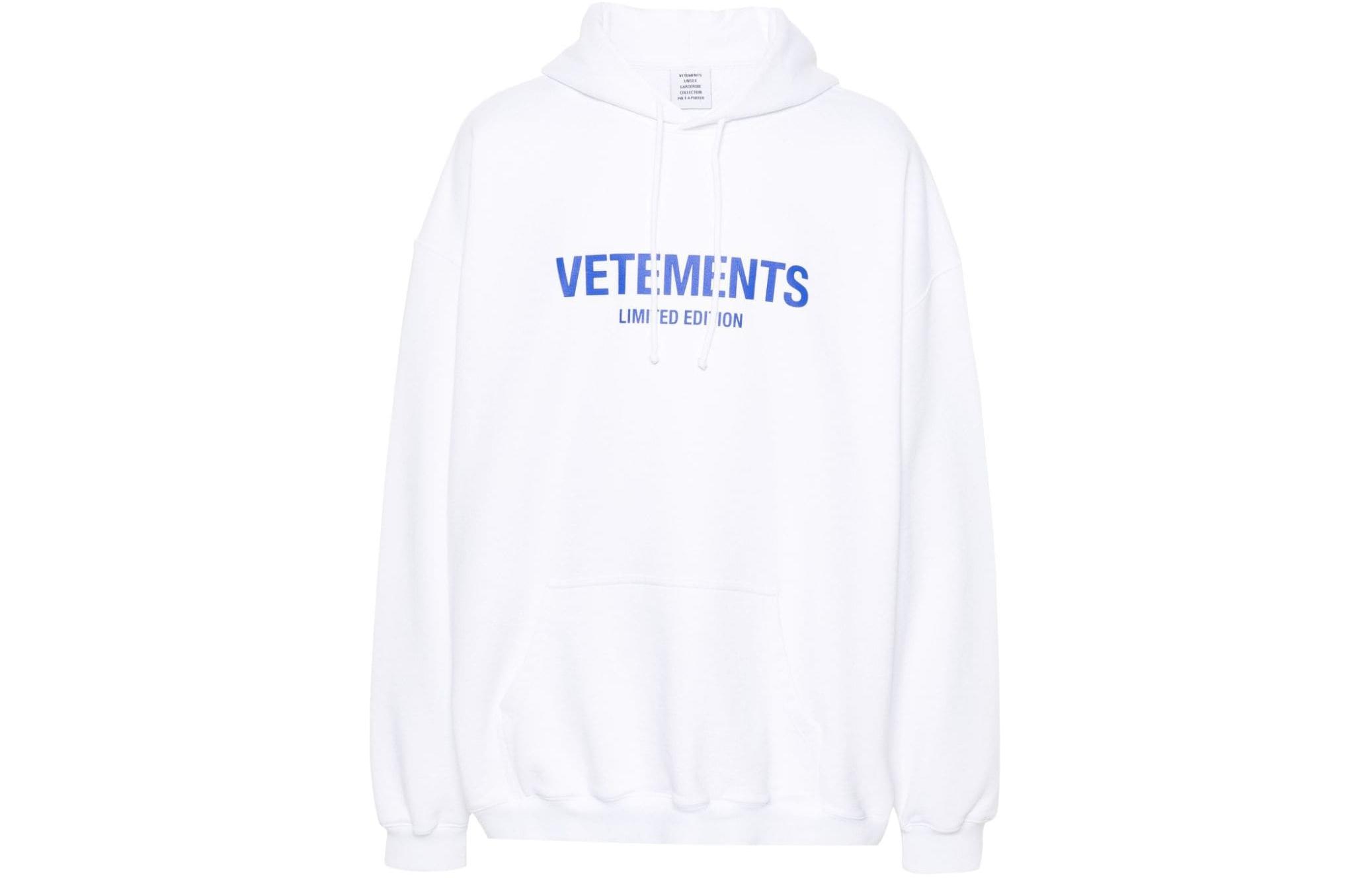 Vetements Front Logo Print Sweatshirt Unisex White UE64HD600W