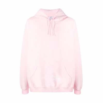 Vetements FW21 Logo Pullover Hoodie Unisex Pink UA52TR700P-PINK