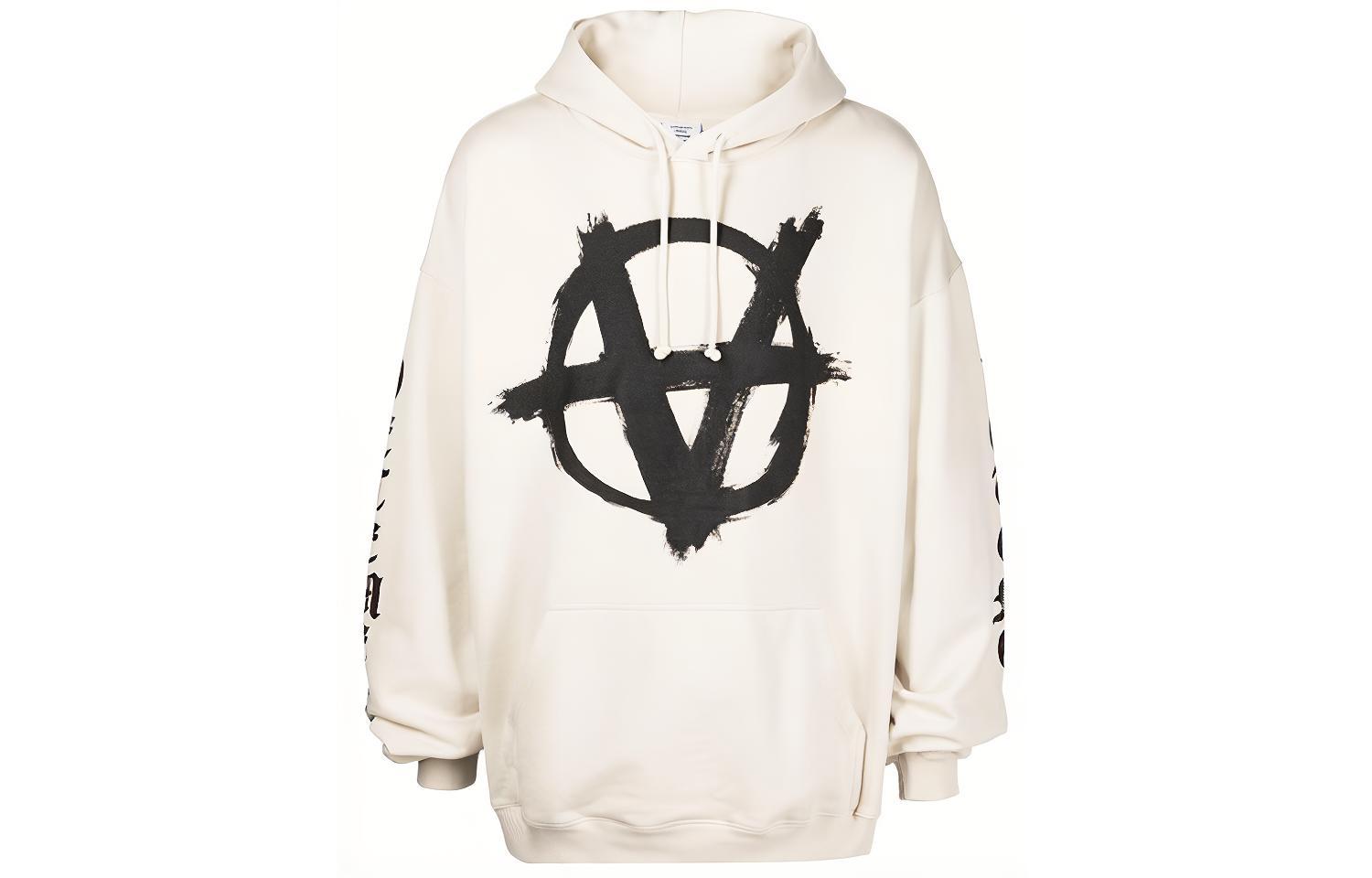 Vetements FW21 Logo Pullover Hoodie White UA52TR820W-OFF