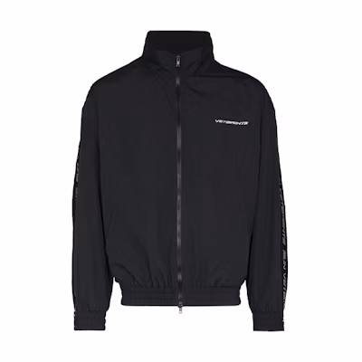 Vetements FW21 Logo Tape Zip Track Jacket Black UA52JA100B-BLACK