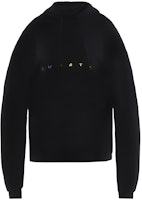 Vetements FW21 Unisex Black Letter Embroidered Hoodie. WAH18TR11-BLACK Vetements FW21 Unisex Black Letter Embroidered Hoodie. WAH18TR11-BLACK