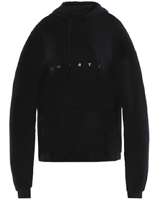 베트멍 FW21 유니섹스 블랙 레터 자수 후디. WAH18TR11-BLACK Order 베트멍 FW21 유니섹스 블랙 레터 자수 후디. WAH18TR11-BLACK