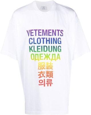 Vetements FW21 T-Shirt Lengan Pendek Cetak Huruf Warna Putih UA53TR100ZWHIRA Buy Vetements FW21 T-Shirt Lengan Pendek Cetak Huruf Warna Putih UA53TR100ZWHIRA