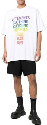 Vetements FW21 T-Shirt Lengan Pendek Cetak Huruf Warna Putih UA53TR100ZWHIRA Lookbook Vetements FW21 T-Shirt Lengan Pendek Cetak Huruf Warna Putih UA53TR100ZWHIRA