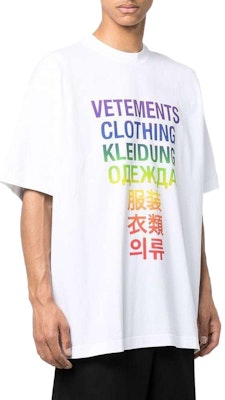 Vetements FW21 T-Shirt Lengan Pendek Cetak Huruf Warna Putih UA53TR100ZWHIRA Purchase Vetements FW21 T-Shirt Lengan Pendek Cetak Huruf Warna Putih UA53TR100ZWHIRA