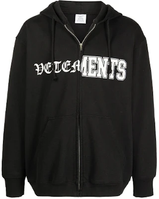 Vetements FW21 Vertical Logo Zip Hoodie Jacket Black Men’s UE51TR870B-BLACK Buy Vetements FW21 Vertical Logo Zip Hoodie Jacket Black Men’s UE51TR870B-BLACK