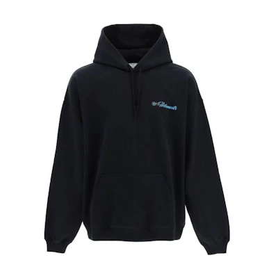 Vetements FW22 Black Hoodie with Letter Logo Print UA53HD160B1605