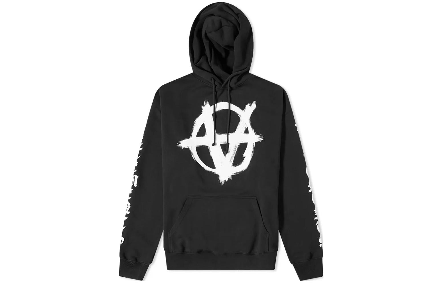 Vetements FW22 Casual Logo Hoodie Black UA53HD340X