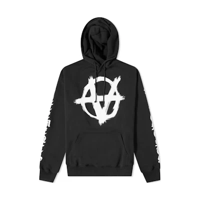 Vetements FW22 Casual Logo Hoodie Black UA53HD340X