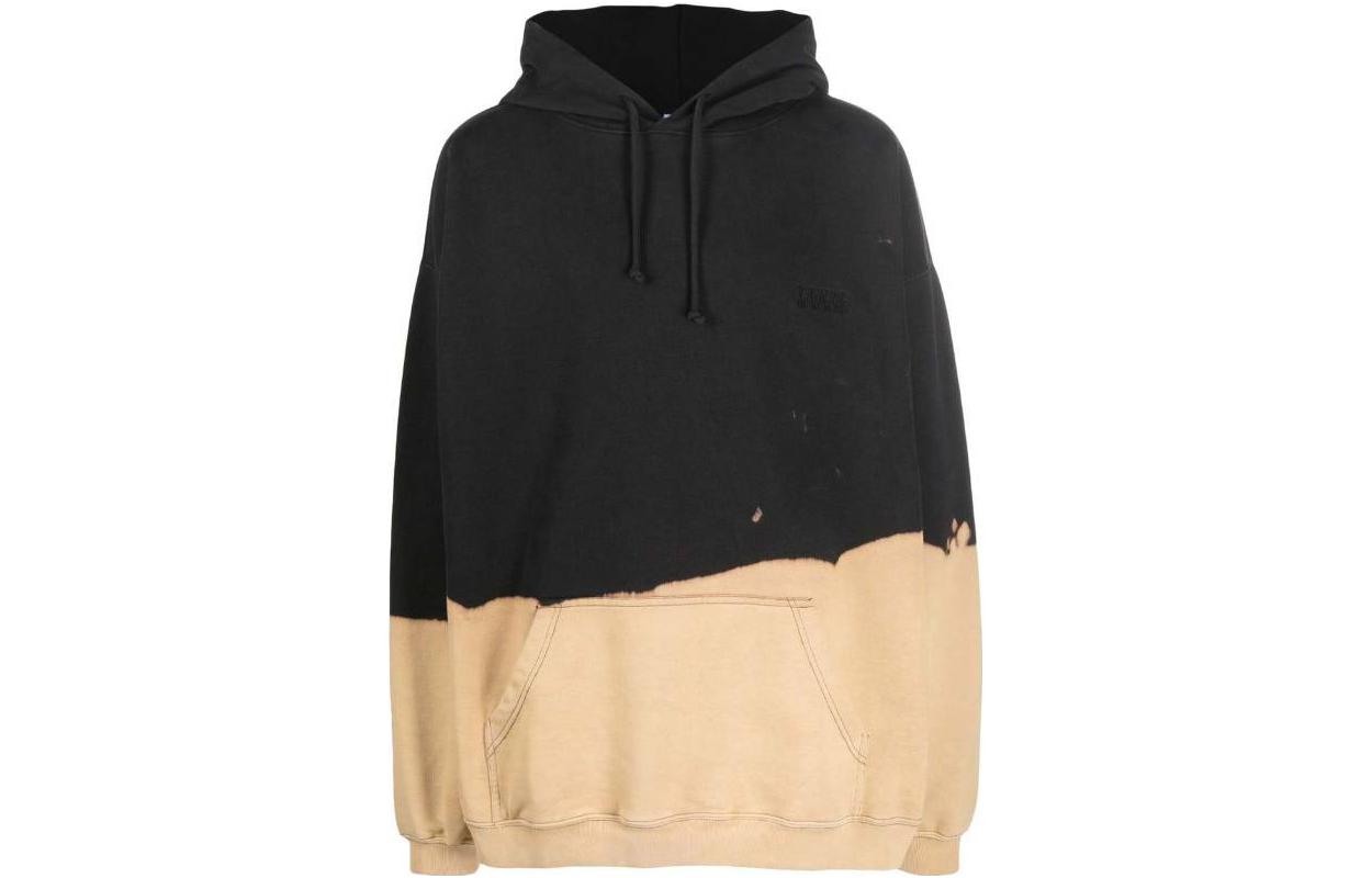 Vetements FW22 Colorblock Pullover Sweatshirt Black Long Sleeve UA53HD550B