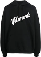 Vetements FW22 Logo Print Black Long Sleeve Sweatshirt Unisex Couple Style UA53HD320B Vetements FW22 Logo Print Black Long Sleeve Sweatshirt Unisex Couple Style UA53HD320B
