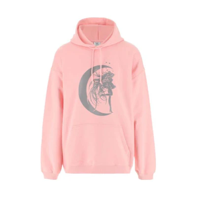 Vetements FW22 Sailor Moon Graphic Hoodie Pink UE51TR750P