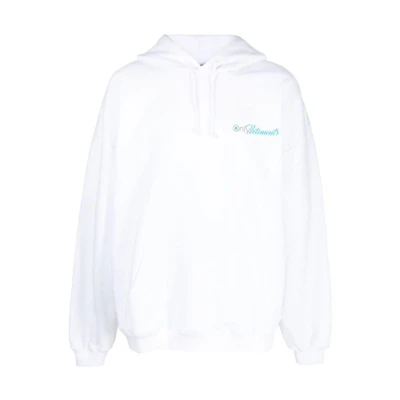 Vetements FW22 White Logo Print Hoodie UA53HD160W1605