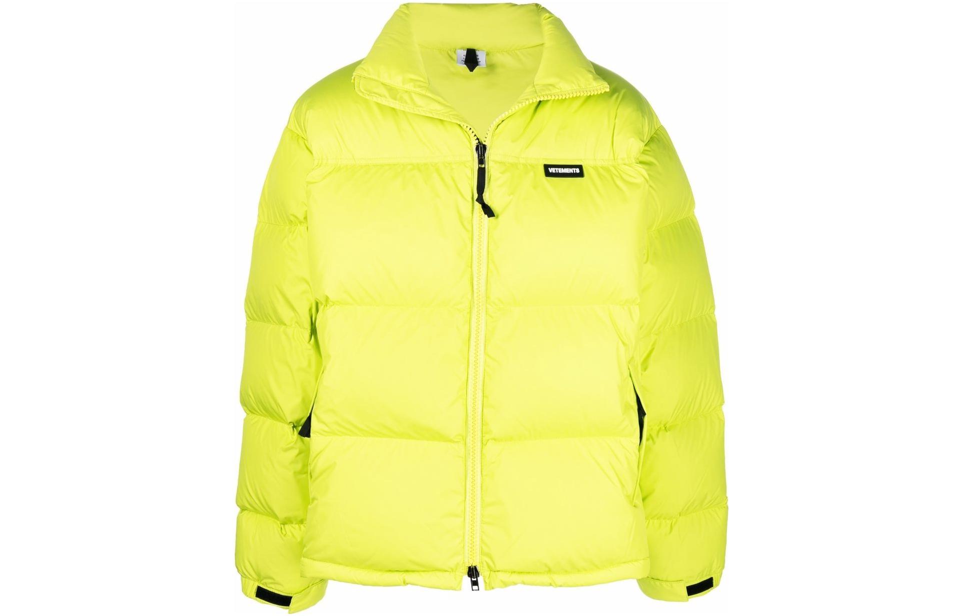 Vetements FW22 Yellow Zip-Up High Collar Jacket Unisex UE52JA260G1103