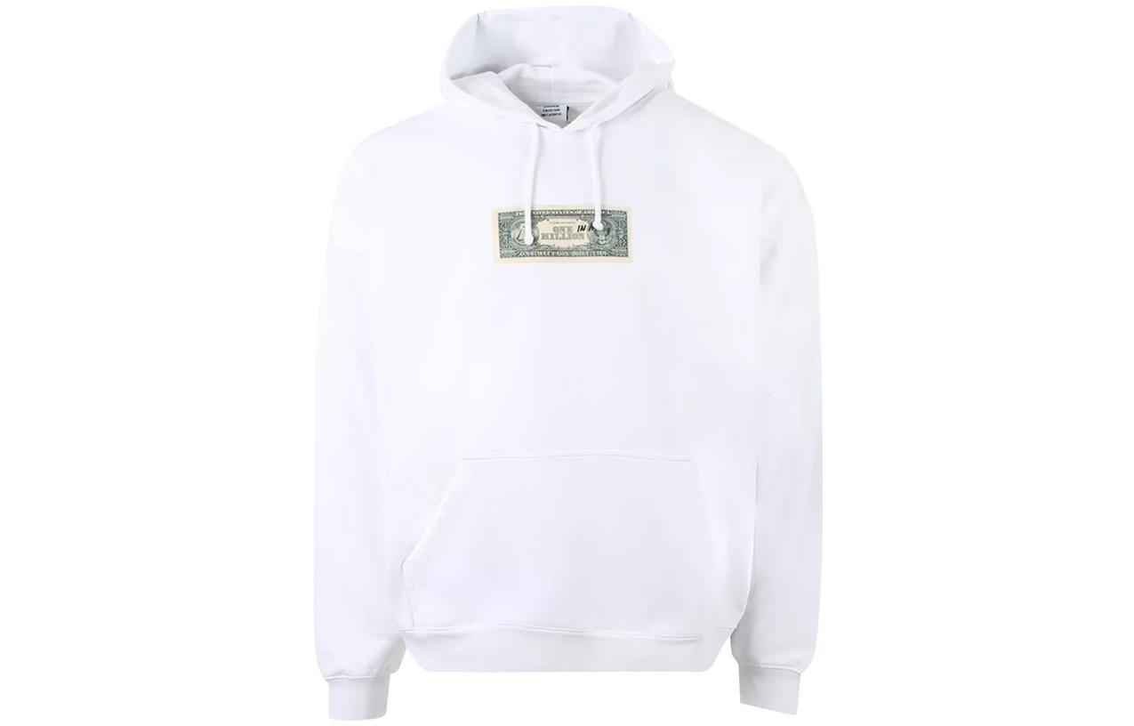 Vetements Graphic Print Oversized Hoodie White UA53HD140WWHIT