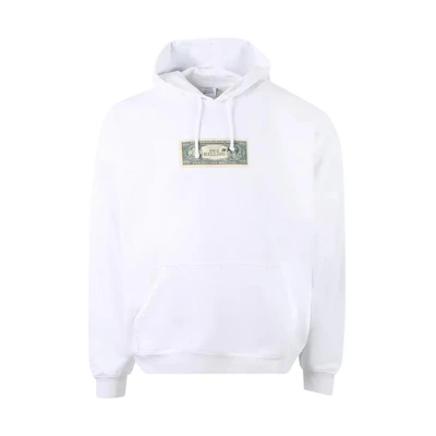 Vetements Graphic Print Oversized Hoodie White UA53HD140WWHIT