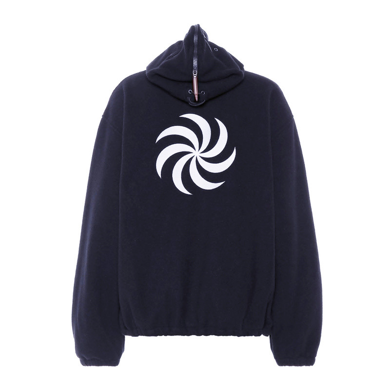 Vetements Graphic Print Zip-Up Oversized Jacket Unisex - Dark Blue USS197008BLUE