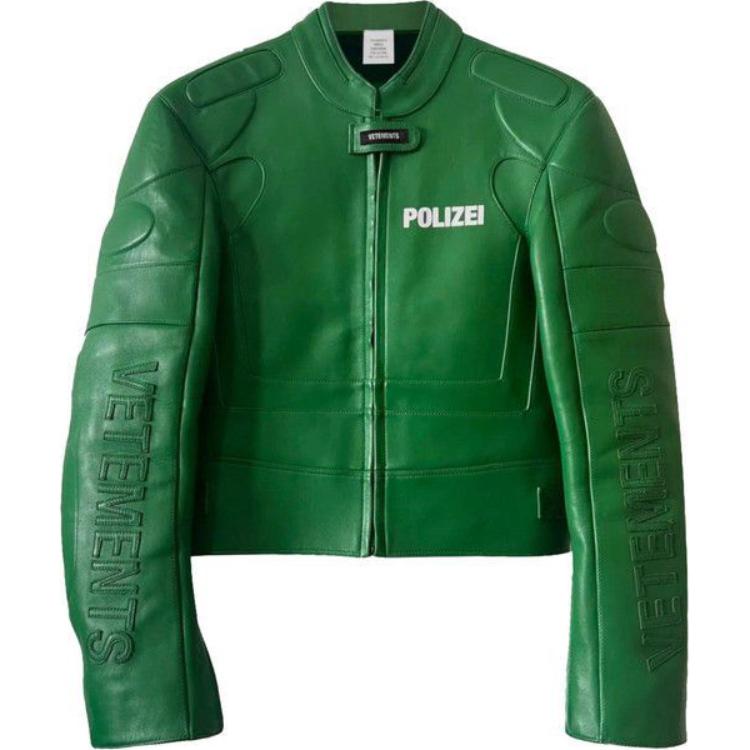 Vetements Green Letterman Varsity Jacket Long Sleeve UE64JA910Z-GREE