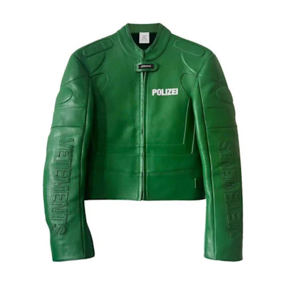 Vetements Green Letterman Varsity Jacket Long Sleeve UE64JA910Z-GREE